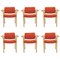 Conference Armchairs by Rud Thygesen & Johnny Sørensen for Magnus Olesen, 1970s, Set of 6, Image 1