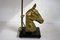 Brass Horse Head Table Lamp, 1970s 9