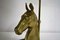 Brass Horse Head Table Lamp, 1970s 11
