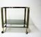 Vintage Brass & Chrome Two Tier Bar Trolley, 1970s, Image 4
