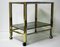 Vintage Brass & Chrome Two Tier Bar Trolley, 1970s 7