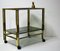 Vintage Brass & Chrome Two Tier Bar Trolley, 1970s, Image 3