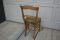Antike französische Stühle mit grünem Bezug, 6er Set 9