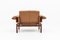 Mid-Century Brazilian Lounge Chairs in Leather & Rosewood by Percival Lafer, Set of 2, Image 6