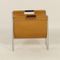 Magazine Holder in Light Brown Leather from Brabantia, 1970s 3