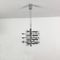 Lampada a sospensione Sputnik modernista placcata in cromo, anni '70, Immagine 2