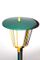 Lanterna da esterno verde e gialla con base in ghisa, anni '50, Immagine 5