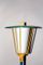 Green & Yellow Painted Terrace Lantern with Iron Cast Base, 1950s 7
