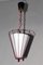 Burgundy Painted Kitchen Lamp, 1950s, Image 3