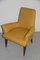 Fauteuil Mid-Century Jaune Foncé, Italie, 1950s 2