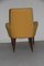 Fauteuil Mid-Century Jaune Foncé, Italie, 1950s 4