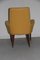 Mid-Century Dark Yellow Italian Armchair, 1950s 4