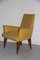 Fauteuil Mid-Century Jaune Foncé, Italie, 1950s 5