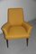 Fauteuil Mid-Century Jaune Foncé, Italie, 1950s 1