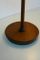 Adjustable Teak Table Lamp with Black Leather Lampshade, 1970s 7