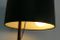 Lampada da tavolo regolabile in teak e pelle nera, anni '70, Immagine 12