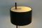Adjustable Teak Table Lamp with Black Leather Lampshade, 1970s 4