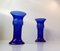 Cobalt Blue Glass Vases by Michael E. Bang for Holmegaard, 1980s, Set of 2 2