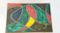 Table d'Appoint Mid-Century Multicolore en Céramique et Chêne, France, 1950s 3