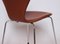 Sedie modello 3107 in pelle di Arne Jacobsen per Fritz Hansen, 1967, set di 4, Immagine 10