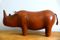 Small Leather Rhinoceros Footstool by Dimitri Omersa, 1980s, Image 6