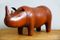 Small Leather Rhinoceros Footstool by Dimitri Omersa, 1980s, Image 7