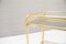 Golden Hollywood Regency Service Trolleys with Smoked Glass Tops, 1960s, Set of 2 9