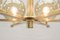 Chandelier in Brass and Smoked Glass, 1960s 13