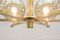 Chandelier in Brass and Smoked Glass, 1960s, Image 13