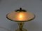 Mid-Century Table Lamps in Glass, Brass & Wood, Set of 2 14