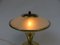 Mid-Century Table Lamps in Glass, Brass & Wood, Set of 2, Image 14