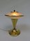 Mid-Century Table Lamps in Glass, Brass & Wood, Set of 2 12