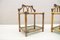 Vintage Rattan and Leather Nightstands with Smoked Glass, 1960s, Set of 2, Image 5