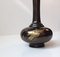 Japanese Bronze Gourd Vase with Mixed Metal Inlays, 1940s 2