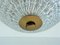 Lampada da soffitto vintage in ottone e cristallo di Carl Fagerlund per Lyfa, Immagine 4