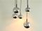 Space Age Chandelier with 5 Chrome Globes, Image 2