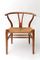 Vintage Wishbone Chair by Hans J. Wegner and Stool by Jorgen Baekmark, 1960s, Image 2
