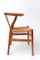 Vintage Wishbone Chair by Hans J. Wegner and Stool by Jorgen Baekmark, 1960s, Image 5