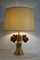 Table Lamp with 3 Brass Roses, 1960s, Image 3