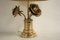 Table Lamp with 3 Brass Roses, 1960s 6