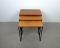 German Walnut Nesting Tables with Metal Frames, 1960s 1