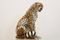 Hand Painted Porcelain Leopard Sculpture from Ronzan, 1970s, Image 1