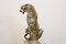 Hand Painted Porcelain Leopard Sculpture from Ronzan, 1970s 6