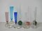 Multicolored Crystal Glass Vases from Alsterfors & Ekenäs, Set of 8 1