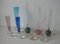 Multicolored Crystal Glass Vases from Alsterfors & Ekenäs, Set of 8 2