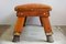 Vintage Leather Bench, 1930s 13