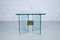 Mesa auxiliar vintage de vidrio y latón de Peter Ghyczy, años 70, Imagen 3