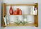 Large Red Elm Wall Shelf, 1950s, Image 3