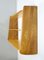 Large Red Elm Wall Shelf, 1950s 5