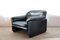 Vintage DS 16 Sessel aus schwarzem Leder von de Sede 1